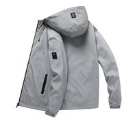 Chaquetas del ejército de los hombres para el invierno, engrosada por dentro por fuera para llevar un abrigo blanco frío de pato abrigo ajustado en negro, gris, 3XL