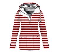 Chaquetas impermeables para mujer, ropa exterior de tejido softshell, rompevientos funcional, chubasqueros transpirables, ropa exterior de sherpa, con bolsillos, para mujer, rosso, L