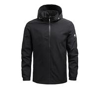 Chaquetas para Hombre Abrigo - S Sólido Otoño E Invierno Casual Abrigo Deportes Cremallera Bolsillo Chaqueta Voladora Ropa De Béisbol (Black XXXXL)