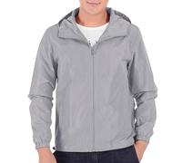 Chaquetas para hombre, casual, ligera, con capucha, cortavientos, chaqueta deportiva táctica, casual, para exteriores, senderismo, softshell, cómoda, con bolsillos, gris, 3XL