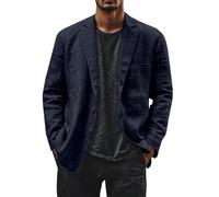 Chaquetas para hombre de corte delgado de verano, chaqueta de traje de algodón y lino ligero, Blazers para hombre con dos botones transpirables, Blazer casual a la moda chic y elegante, para deportes