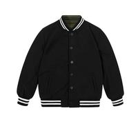 Chaquetas para niños 2026 The Newautumn and Winter Double Si Ded Casual Jacket para niños, Ejercito Verde, 13-14