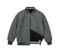 Chaquetas para niños 2026 The Newautumn and Winter Double Si Ded Casual Jacket para niños, verde claro, 45973