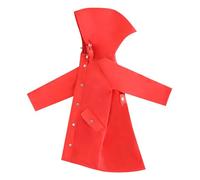 Chaquetas para niños y niñas, chaqueta impermeable ligera a prueba de agua, con capucha, forro largo, cortavientos, rosso, 5-6 años