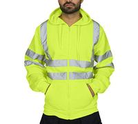 Chaquetas reflectantes para hombre en bicicleta, amarillas, naranjas, verdes, con protección de advertencia, chaqueta de trabajo, chaqueta de invierno, softshell, con tiras reflectantes, brillantes
