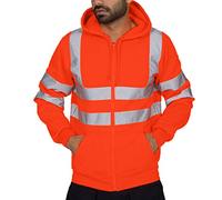 Chaquetas reflectantes para hombre en bicicleta, amarillas, naranjas, verdes, con protección de advertencia, chaqueta de trabajo, chaqueta de invierno, softshell, con tiras reflectantes, brillantes