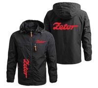 Chaquetas Softshell con Capucha para Hombre De Z.e.to.r Abrigo para Exteriores Chaqueta Cortavientos para Correr Impermeable Chaqueta Ligera con Capucha Black-2 Samll