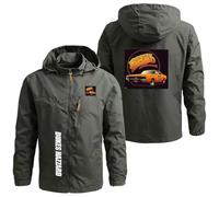 Chaquetas Softshell con Capucha para Hombre De Z.e.to.r Abrigo para Exteriores Chaqueta Cortavientos para Correr Impermeable Chaqueta Ligera con Capucha Armygreen-3 Medium