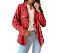 Chaquetas Vaqueras De Mujer, Cazadora De Denim Corta Camisa Vaquera Blusa Estilo Western Manga Larga Túnica Abotonada Chaqueta Mujer Entretiempo Chaqueta Otoño Mujer para Primavera Otoño
