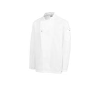Chaquetilla Cocinero Hombre de Manga Larga con corchetes. Ropa Cocina/Hostelería. Color Blanco. Talla M. Ref: 4122