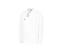 Chaquetilla Cocinero Hombre de Manga Larga con Corchetes. Ropa Cocina/Hostelería. Color Blanco. Talla XXL. Ref: 4131