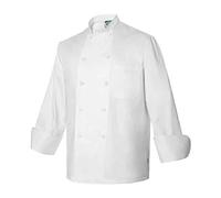 Chaquetilla Uniforme Hostelería Unisex De Manga Larga con Bolsillos. Color Blanco. Ropa Cocina/Cocinero/Cocinera/Chef. Talla L. Ref: 4103