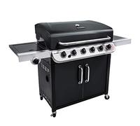 Char-Broil Barbacoa Gas Convective 640 B - XL con Zona Sear | Ideal para +8 personas, Quemador lateral, Armario de acero inoxidable, Parrillas hierro fundido, Rejilla calientaplatos