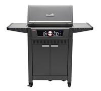 Char-Broil Barbacoa Gas Inteligente EVOLVE Gas con App y 2 zonas de cocción | Cocción precisa 90-370 °C, Función limpieza, 2 sondas de temperatura incluidas, 4 quemadores inox, Parrillas hierro fundido