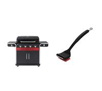 Char-Broil Gas2Coal 440 - Barbacoa de Gas, Color: Negro & 140 533: Cepillo de Limpieza y rascador de Barbacoa 2 en 1 "Cool-Clean.
