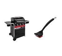 Char-Broil Gas2Coal® Barbacoa Híbrida de Gas y Carbón de Tres Quemadores, Negro + 140 533: Cepillo de Limpieza y Rascador 2 en 1 'Cool-Clean'