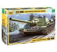 Char SU-100 Soviet Tank Destroyer ZVEZDA Maqueta 3688