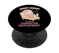 Character Growth Cute Pastel Cat Sofá Humor PopSockets PopGrip Adhesivo