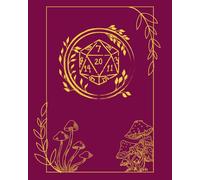 Character Journal: DnD RPG notebook - with character sheets, quest tracker and more: Mushroom theme - magenta