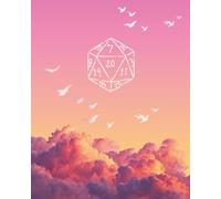 Character Journal: DnD RPG notebook - with character sheets, quest tracker and more: Sunset Clouds theme