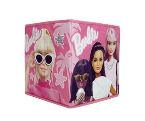 Character World Barbie - Cajas de almacenamiento con licencia oficial | Paquete de 2 cubos de almacenamiento plegables | Perfecto para organizar la habitación de los niños, sala de juegos para niños