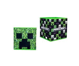 Character World Cajas de almacenaje con licencia oficial Minecraft, 2 pack Cubos de almacenaje plegables| Perfecto para organizar la habitación de los niños, cuarto de juegos infantil, 30 x 30cm