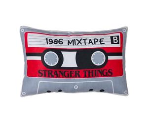 Character World Cojín con Licencia Oficial de Stranger Things | Súper Suave Reversible de 2 Caras, diseño de Cassette, Cualquier Dormitorio, sofá o en la Cama, 25 x 40 cm