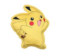 Character World Cojín decorativo Pokemon regalo para niños y adolescentes, suave, acogedor, cojín 3D, perfecto como peluche (Pikachu)