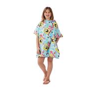 Character World DRYMEE - Toalla con Capucha con Licencia Oficial, para la Playa o la Piscina, niños, niñas de 7 a 12 años, Talla única de Altura sugerida de 85 cm, diseño de Bob Esponja