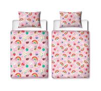 Character World Juego de Cama Individual Oficial de Peppa Pig, edredón Reversible, Almohada y Funda de Almohada, edredón Lavable, Viajes y Fiestas de Pijamas, Individual 4,5 TOG