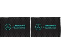 Character World Mercedes AMG Petronas - Manta de Forro Polar Oficial | Manta Negra súper Suave y cálida, diseño sigiloso de fórmula Dormitorio, Camping y Fiestas de Pijamas, 100 (Paquete de 2)