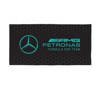 Character World Mercedes AMG Petronas - Toalla Oficial | Tacto súper Suave, diseño Fórmula hogar, baño, Playa y Piscina | Talla única 75 cm x 150 cm | 100% algodón