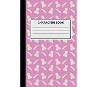 Characters Building Notebook For Creative Writing: Space For 11 Characters, 180 Cream Pages, Silhouette Design, Pink.