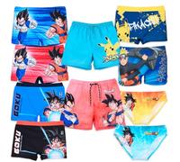 Characters Cartoons Manga Videogame Anime - Niño Chico - Bañador Slip Parigamba Boxer Mar Piscina - Primavera Verano - Licencia Oficial, Dragon Ball Slip 18205 Amarillo, 4 años