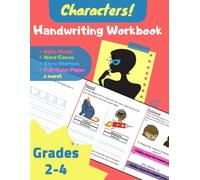 Characters! Handwriting Workbook: Learn How to Write for Kids, Grades 2-4