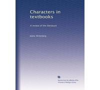 Characters in textbooks: A review of the literature