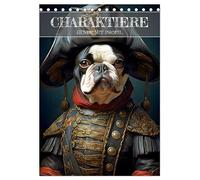 CHARAKTIERE Hunde mit Profil (Tischkalender 2026 DIN A5 hoch), CALVENDO Monatskalender: Wenn Hunde Menschen wären ...