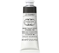 Charbonnel 55981 - Tintas de impresión en huecograbado altamente pigmentadas, excelente resistencia a la luz, vegano, colores vivos, resistentes al envejecimiento, tubo de 60 ml, color negro
