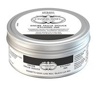 Charbonnel - Tinta de impresión de cobre de alta pigmentación, excelente resistencia a la luz, vegano, colores vivos, resistente al envejecimiento, olla de 200 ml, color negro Luxe RSA