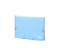 ACORDEON POLIPROPILENO SOFT FOLIO 13 DEPARTAMENTOS RIBETE GOMA AZUL CARCHIVO 19260010 19260010