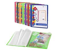 Charcivo Carpeta Remove personalizable de 30 fundas extraíbles, color rojo, 8422951045220