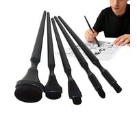 Charcoal Blending Brushes, 5 Piece Drawing Tool, Pastellist Blender Set with Balanced Grip, Compact Utility with Sturdy Texture, 5.91 Inches Art Accessory, Practical Aid for Students Teachers