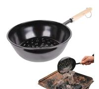 Charcoal Fire Charcoal with Wood Handle,Charc-oal Fire, Grill | Barbacoa Burning Tool, Hollow Pot Bottom for BBQ