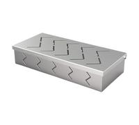 Charcoal Smoker Box - Grilling Wood Chip Holder, Barbecue Stainless Steel Container | Heavy Duty Flavor Enhancer Tray, Heat Resistant BBQ Equipment, Camping Cooking Essential for Outdoor Use