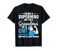 Charcot Marie Tooth Disease Abuela Blue Ribbon CMT Warrior Camiseta