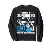 Charcot Marie Tooth Disease Abuela Blue Ribbon CMT Warrior Sudadera