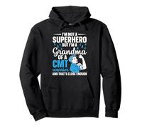 Charcot Marie Tooth Disease Abuela Blue Ribbon CMT Warrior Sudadera con Capucha
