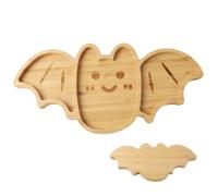 Charcuterie Board, Bat Serving Platter, Wooden Halloween Tray, Multifunctional Food Display, Cheese Board for Parties, Appetizer, Picnic, Holiday, Home, Kitchen, Events, Snack, 12.99x6.5x0.59 inches