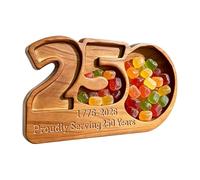 Charcuterie Boards, 250th 3 Grids 4th of July Cheese Board, Patriotic 250 Shaped Wooden Serving Trays for Fruits Candies Bread Snacks