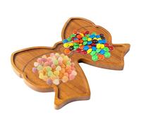 Charcuterie Boards, Festive Wooden Serving Tray & Decorative Bowknot Board, Elegant Table Decor for Candy, Snacks, Appetizers, Fruits, Desserts, Meats at Christmas, Birthday & Wedding Parties